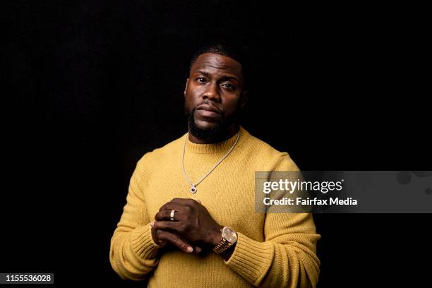 American actor, Kevin Hart, is in Sydney with his co-star, Tiffany Haddish, for the premiere of their new film, The Secret Life of Pets 2, at the...