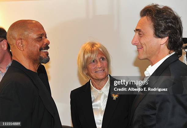 Director Carl Franklin, Chair of UCLA Department of Film, Television and Digital Media Barbara Boyle and producer Lawrence Bender attend the 2011...