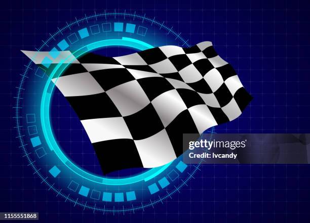 ilustraciones, imágenes clip art, dibujos animados e iconos de stock de bandera de carreras - sección del medio