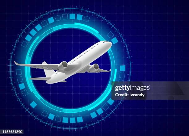 aviation science and technology - aerospace abstract stock illustrations