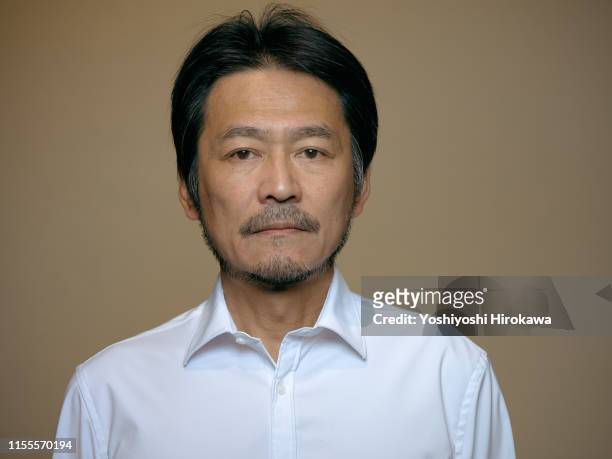 portrait of theatre actor - japanese old man foto e immagini stock
