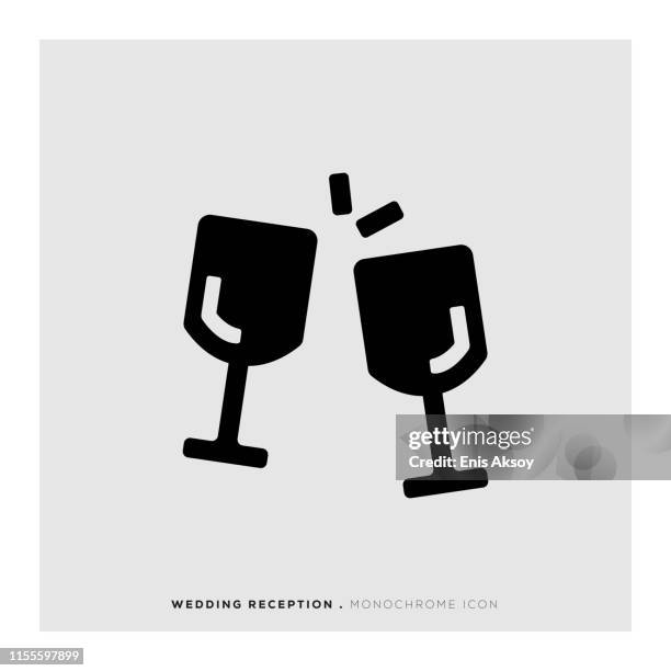 wedding reception icon - wedding table stock illustrations