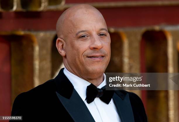 Vin Diesel attends "The Lion King" European Premiere at Leicester Square on July 14, 2019 in London, England.