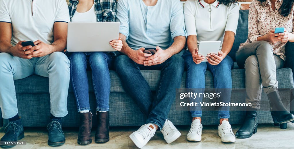 Arbeiten, die soziale Netzwerke