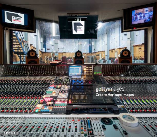 Abbey Road Studios, St John's Wood, Westminster, London, 2018. Interior view of Studio One, used primarily for orchestral and cinema film recordings,...