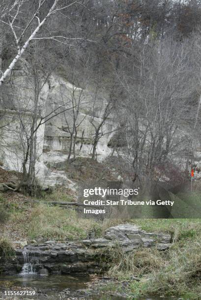 St Paul, MN--Battle Creek Park ...by the caves, near a small waterfall. The place described by the victim in a court case. Asian Crips Sex case...