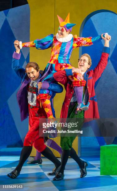 Hanna Hipp as Fantasio performs on stage during a dress rehearsal of Offenbach's "Fantasio" by The Garsington Opera at Garsington Opera at Wormsley...