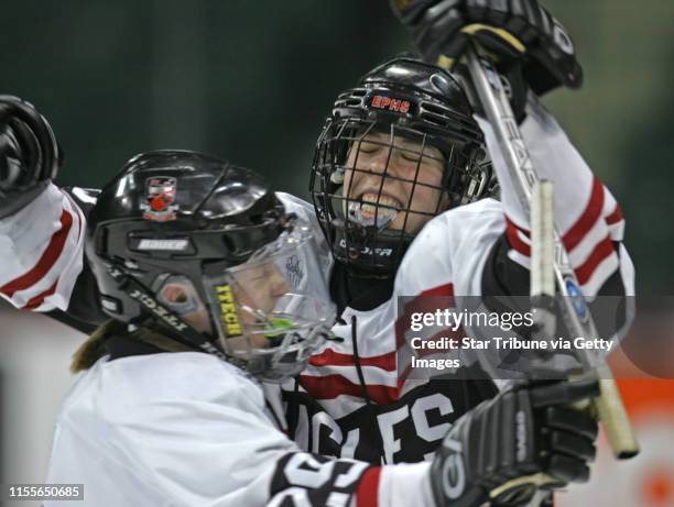 Bbisping@startribune.com Bruce Bisping/Star Tribune. St. Paul, MN., Thursday, 2/23/2006. Minnesota Girls Hockey Tournament. Eden Prairie's Maria Stoa...