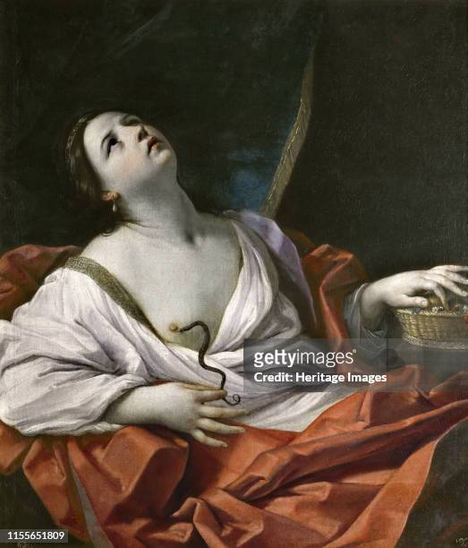 The Death of Cleopatra, circa 1640. Found in the Collection of Museo del Prado, Madrid. Artist Reni, Guido .