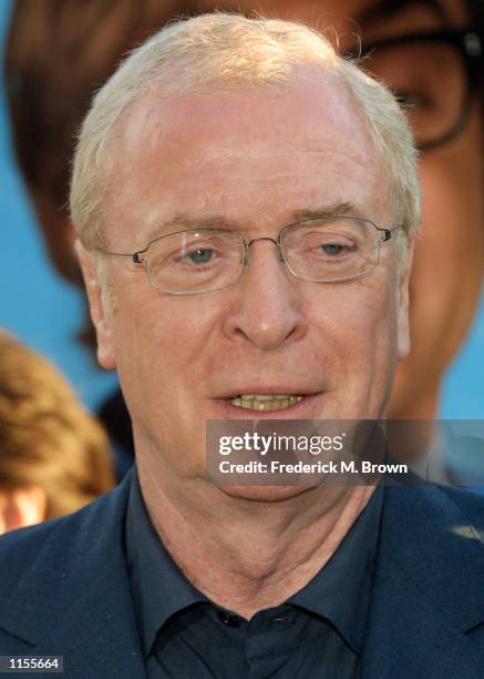 Actor Michael Caine attends the film premiere of Austin Powers in "Goldmember" July 22 in Los Angeles, California. The film opens nationwide July 26,...