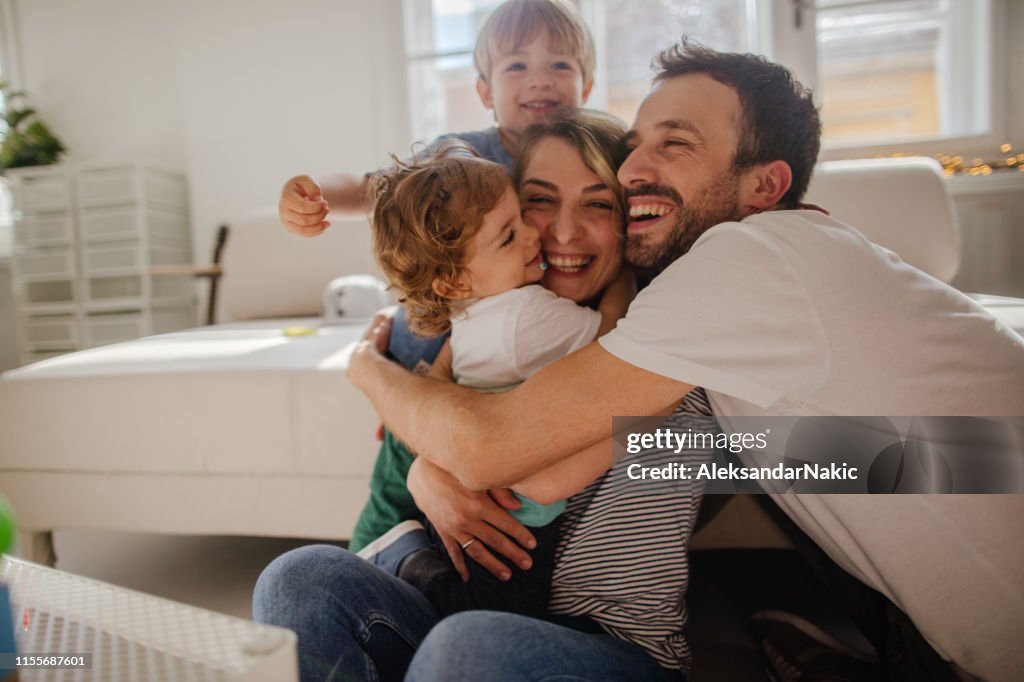 Family hug