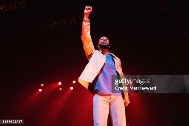 Rapper Common performs on stage at The Moore Theatre on July 14, 2019 in Seattle, Washington.