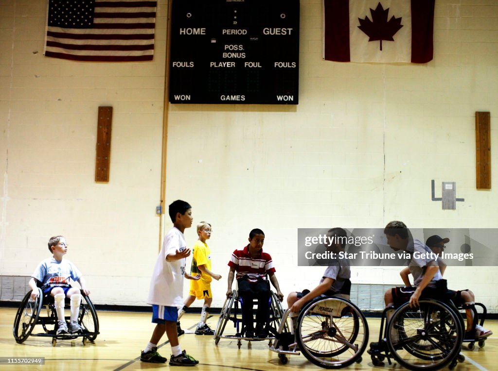 Jerry Holt • Jgholt@startribune.com Golden Valley 06/21/10: Courage Center is having a week-long sports camp for kids with disabilities. Monday, they'll be doing basketball, wiffle ball and archery. Rachel is writing a column on the camp. IN THIS PH