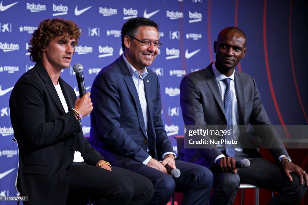 FC Barcelona Unveil New Player Antoine Griezmann