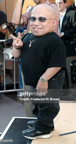 Actor Verne Troyer attends the film premiere of Austin Powers in Goldmember on July 22 in Los Angeles, California. The film opens nationwide on July...