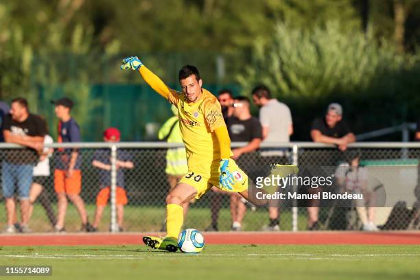 Matis Carvalho of Montpellier during the Friendly match between Montpellier and Beziers on July 12, 2019 in Millau, France.