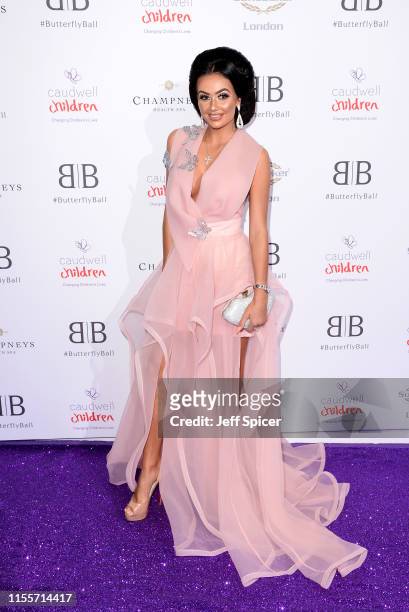 Leah Fletcher attends the Caudwell Children Butterfly Ball 2019 at The Grosvenor House Hotel on June 13, 2019 in London, England.