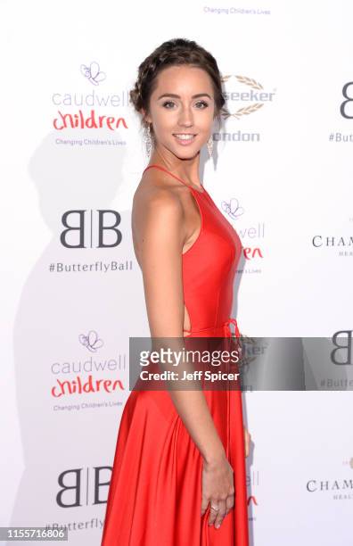 Emily MacDonagh attends the Caudwell Children Butterfly Ball 2019 at The Grosvenor House Hotel on June 13, 2019 in London, England.
