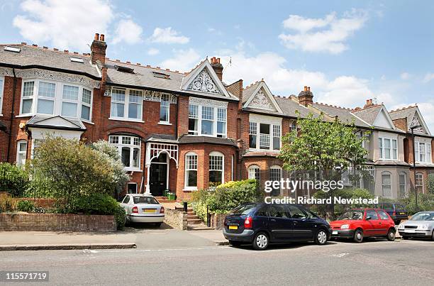 edwardian uk homes - stationary stock pictures, royalty-free photos & images