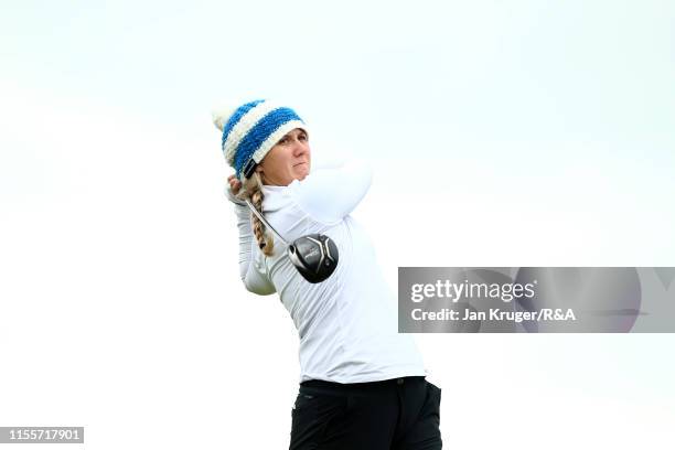 Kiira Riihijarvi of Finland during day three of the R&A Womens Amateur Championship at Royal County Down Golf Club on June 13, 2019 in Newcastle,...