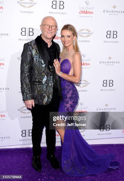 John Cauldwell and Modesta Vzesniauskaite attend the Caudwell Children Butterfly Ball 2019 at The Grosvenor House Hotel on June 13, 2019 in London,...