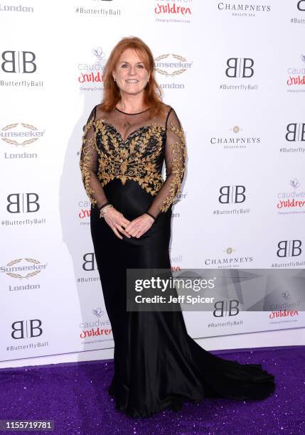 Sarah Ferguson, Duchess of York attends the Caudwell Children Butterfly Ball 2019 at The Grosvenor House Hotel on June 13, 2019 in London, England.