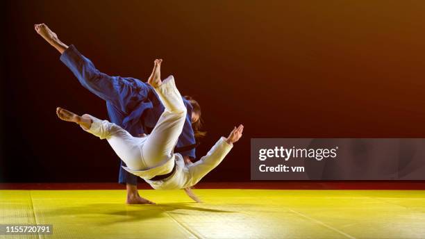 judo throw - judo female stock pictures, royalty-free photos & images