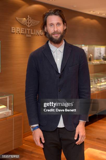 Breitling Ambassador, David Mayer De Rothschild attends the Swiss luxury watch manufacturer Breitling launch their Limited Edition Superocean...