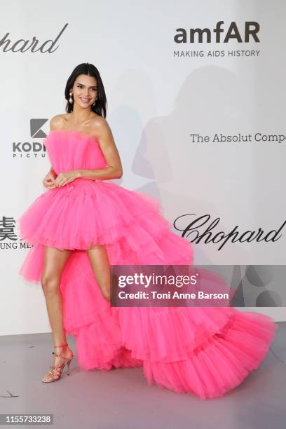 Kendall Jenner attends the amfAR Cannes Gala 2019 at Hotel du Cap-Eden-Roc on May 23, 2019 in Cap d'Antibes, France.