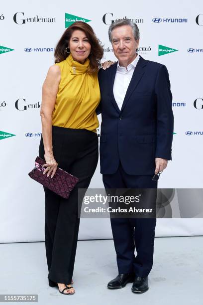 Inaki Gabilondo and wife Lola Carretero attend Gentleman Awards 2019 at Lazaro Galdiano Museum on June 13, 2019 in Madrid, Spain.