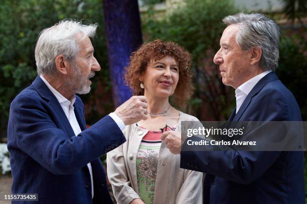 Jose Sacristan, Amparo Pascual and Inaki Gabilondo attend Gentleman Awards 2019 at Lazaro Galdiano Museum on June 13, 2019 in Madrid, Spain.