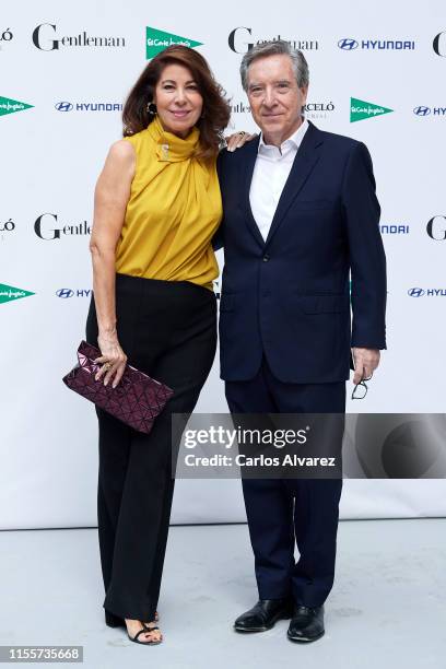 Inaki Gabilondo and wife Lola Carretero attend Gentleman Awards 2019 at Lazaro Galdiano Museum on June 13, 2019 in Madrid, Spain.