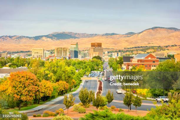 downtown boise idaho usa - boise stock pictures, royalty-free photos & images