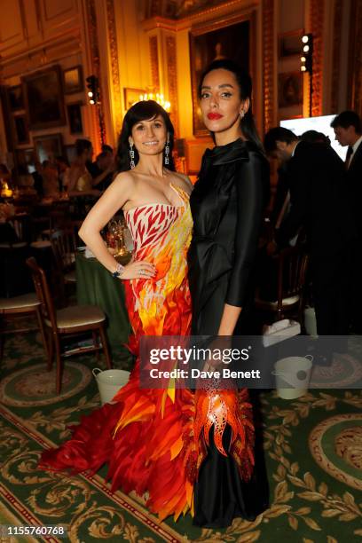 Julia Haart and Lea T attend The Animal Ball, presented by Elephant Family at Lancaster House on June 13, 2019 in London, England.