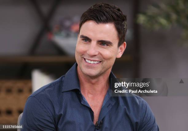 Actor Colin Egglesfield visits Hallmark's "Home & Family" at Universal Studios Hollywood on June 13, 2019 in Universal City, California.