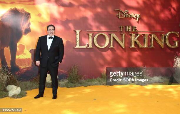 Jon Favreau attends the European Premiere of Disney's The Lion King at the Odeon Luxe cinema, Leicester Square in London.