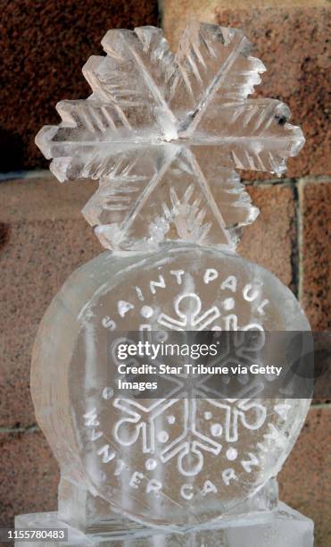 Bbisping@startribune.com Bruce Bisping/Star Tribune St. Paul, MN., Thursday, 1/12/2006. Ice sculpture from this years St. Paul Winter Carnival. The...