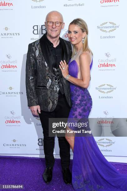 John Cauldwell and Modesta Vzesniauskaite attend the Butterfly Ball 2019 at The Grosvenor House Hotel on June 13, 2019 in London, England.