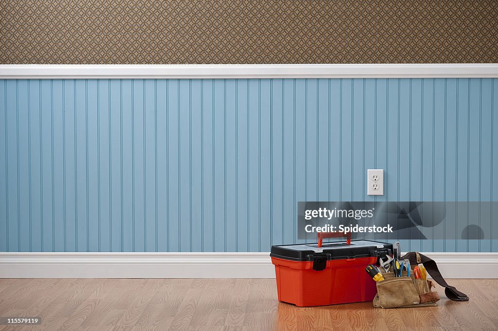 Toolbox &amp; Toolbelt In Empty Room