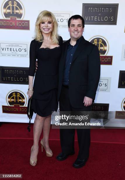 Actress Loni Anderson and her son Quinton Anderson Reynolds arrive at the debut of the Southern California location of Michael Feinstein's new supper...