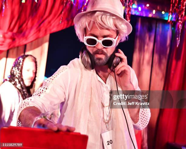 Uncle Jesse Lauter performs onstage during the Kasvot Växt Dance Party at Snake & Jakes Christmas Club Barn during the 2019 Bonnaroo Arts And Music...