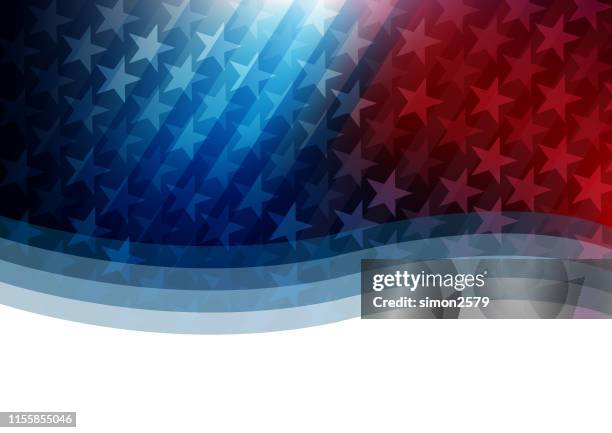 usa stars and stripes background - american flag fireworks stock illustrations