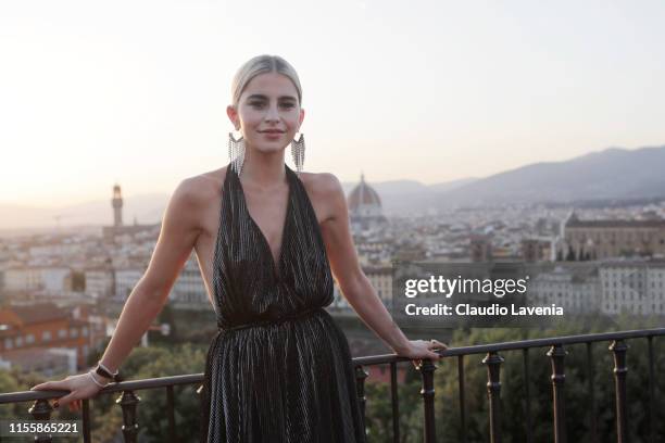 Caroline Daur attends the CR Runway x LuisaViaRoma Event during Pitti Immagine Uomo 96 on June 13, 2019 in Florence, Italy.