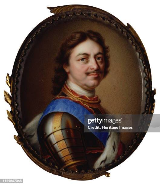 Portrait of Emperor Peter I the Great , 1717. Found in the Collection of Royal Collection, London. Artist Boit, Charles .