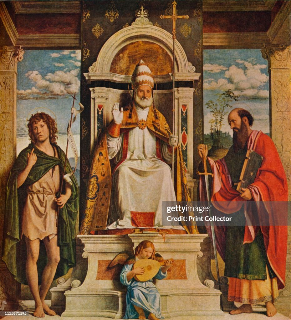 St Peter Enthroned With St John The Baptist And St Paul