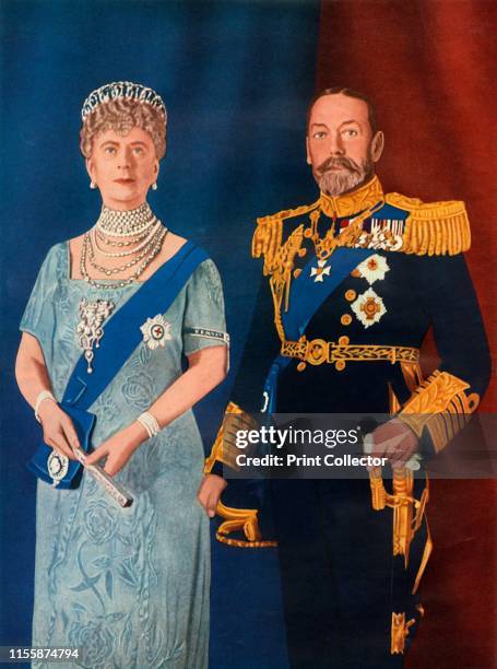 Their Majesties King George V and Queen Mary at the time of their Silver Jubilee in 1935', . George V and Mary of Teck of the United Kingdom. From...