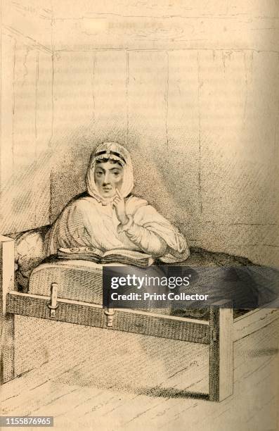 Ann Moore, the fasting woman of Tutbury', 1822. Portrait of Ann Moore of Tutbury in Staffordshire who became notorious as 'a fraudulent fasting...