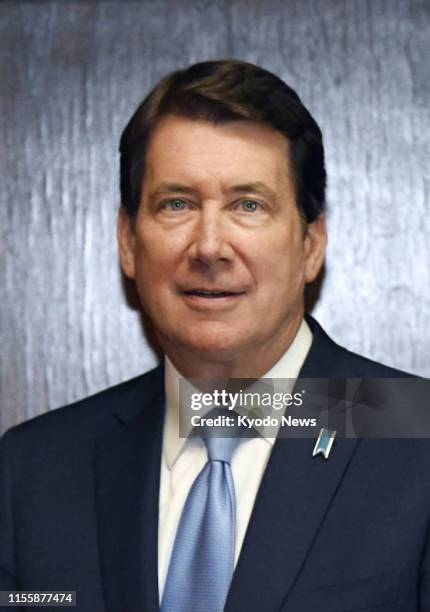 Ambassador to Japan William Hagerty, seen in this file photo, will leave his post in July 2019, according to the U.S. Embassy in Tokyo. U.S....