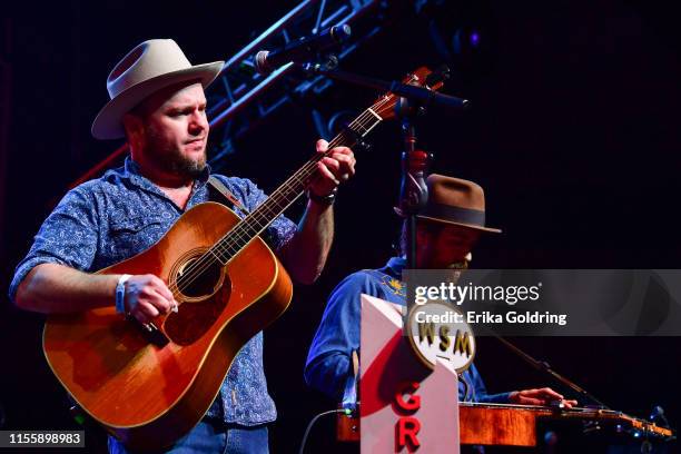 Critter Fuqua and Joe Andrews of Old Crow Medicine Show perform during Grand Ole Opry Live From Bonnaroo at the 2019 Bonnaroo Music & Arts Festival...