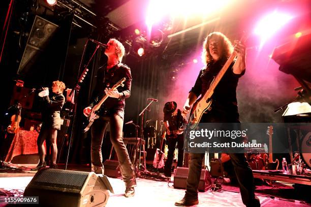 Musician Duff McKagan , founding member of Guns N' Roses, performs onstage in support of his solo album "Tenderness" at El Rey Theatre on June 13,...